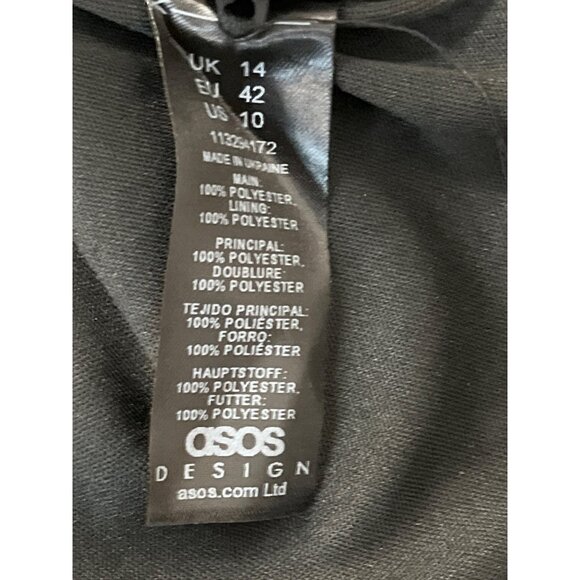 Asos Leopard Print Design Long Sleeve Cut-Out Mini Dress Sz10 - New - Picture 7 of 8